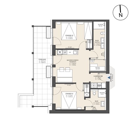 Floorplan - Lindenweg 235, 6314 Niederau